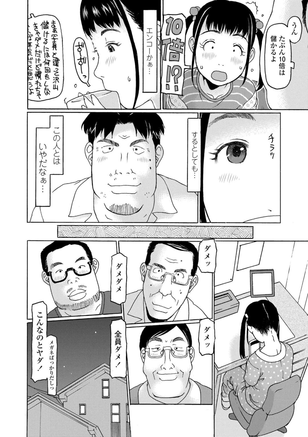 【エロ漫画】援助交際をしちゃうツインテールの美少女のロリ…乳首責めされたりしてトロ顔に快楽堕ちしちゃう！【EB110SS：妹なんかいらない！】